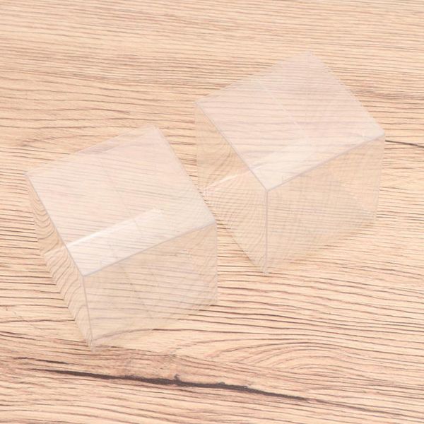

20pcs square pvc packing boxes clear box party favors for gift candy cake (5x5x5) wrap