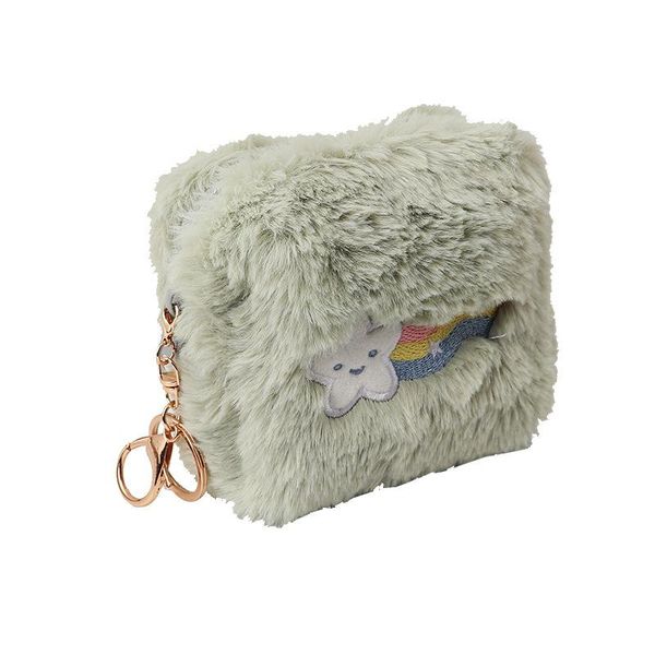 

keychains product creative style rex fur pure rainbow children change collection key chain small gift ring, Silver