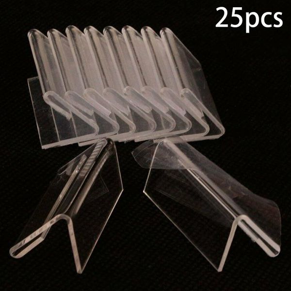 

frames tool tag plate transparent price tags 25 pcs l-shaped display label stands