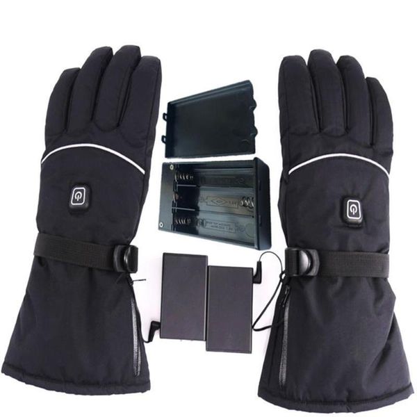 

ski gloves 4pcs heated electric winter warm 3 levels temperature control hand warmer for skiing cycling riding