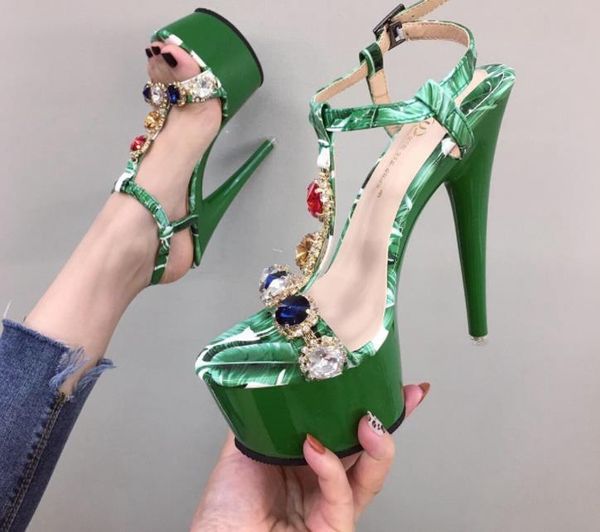 

16cm spring/summer 2021 high heels sandals, Black