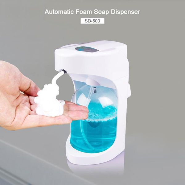 

500ml automatic foam soap dispenser wall mounted liquid smart sensor touchless bathroom kitchen accessories
