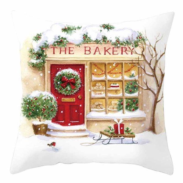 

cushion/decorative pillow christmas printed pattern pillowcase cotton linencushion cover throw decorative cushions home decor covers