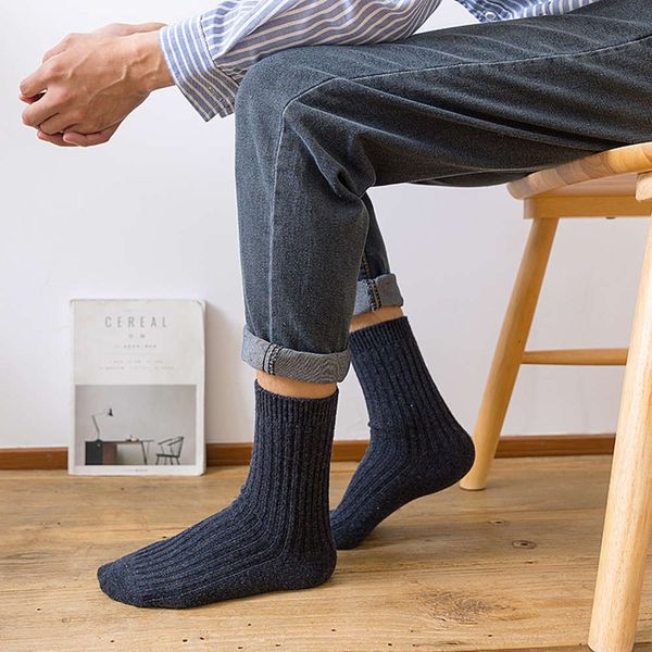 

thickened wool socks for in winter, Black