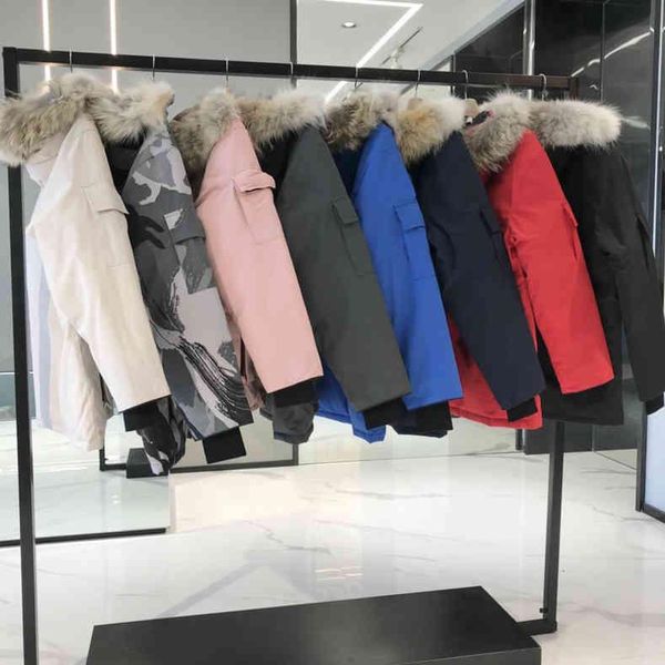 

mens womens designers down jackets veste homme 08 parkas winter jassen puffer big fur hooded fourrure puffer jacket qu, Black