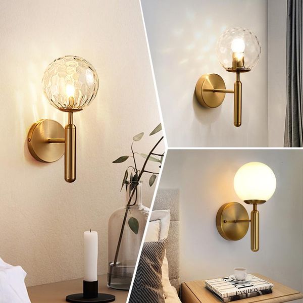 

modern wall lamp living room bedroom bedside sconce creative tv background corridor lamps