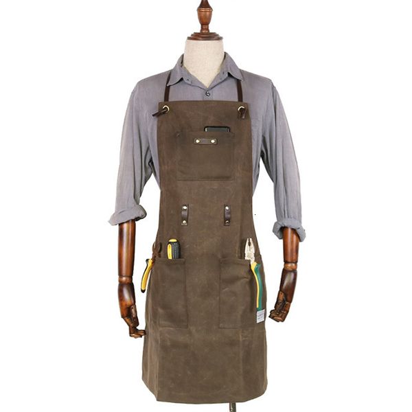 

apron cowboy studio barber barbecue milk tea coffee shop