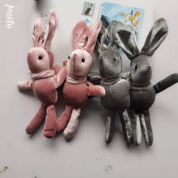 Оптом 20 см плюшевые игрушки бархатные кролики игрушка чучела животные мягкие длинные ноги кролики дети кукла ребенка рождественские подарки