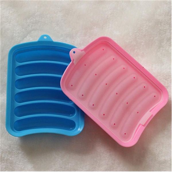 

baking & pastry tools 1 set of silicone sausage making mold hamburger ham dog diy tool microwave safe kitchen gadget