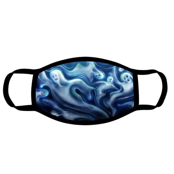 

2021 new halloween printed washable dustproof cotton mask
