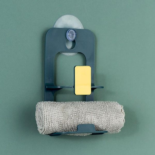 

hooks & rails sink draining brush sponge cleaning cloth rack washing holder tidys double layers stand kitchen supplies clh@8