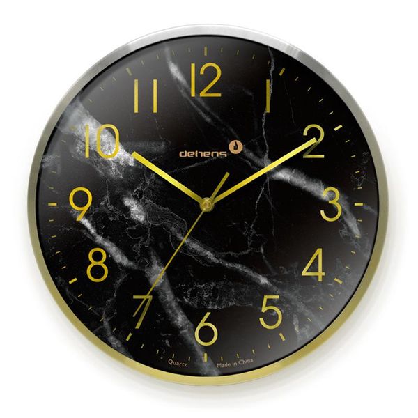 

metal large wall clock silent clocks home decor rose gold watches roman digital nordic brass marble living room decoration