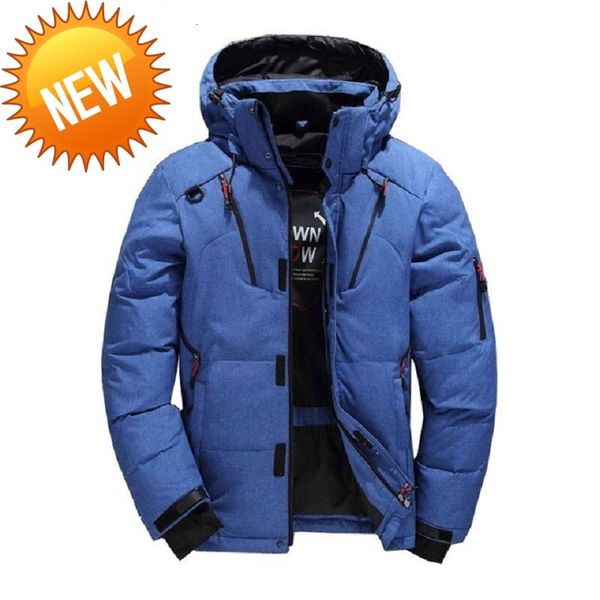 

winter jacket men casual down warm hooded coats mens fashion outwear windbreaker thicken parkas casaco masculino brand clothing, Black
