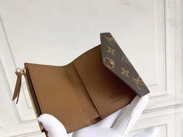 

women handbag short wallet hasp folding genuine leather original bag serial number purse wallets holders clutch bags 05