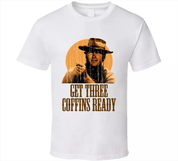

clint eastwood tee, a fistful of dollars retro funny men's t shirt classic gift, White;black