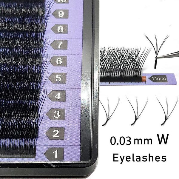 

amilrlash w shape 8mm eyelash extensions 3d dramatic volume 12 lines women false eyelashes faux cils handmade