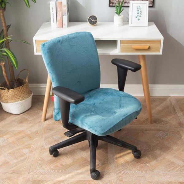 

chair cover home office el restaurant business household elastic universal stretch plush thick spandex seat slipcovers covers