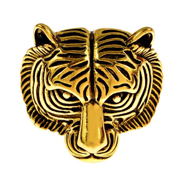 

pins, brooches cindy xiang vintage metal tiger face head brooch pins for women and men cute animal jewelry accessories 2022 zodiac, Gray