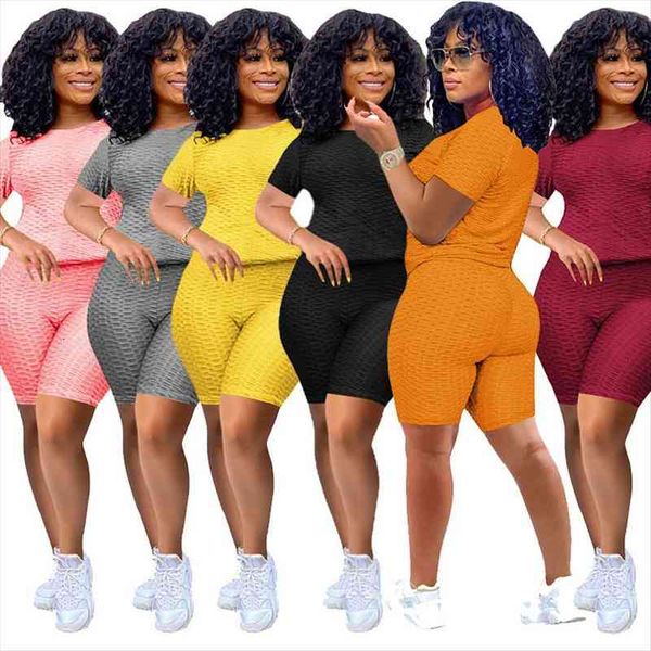 

summer two piece set women tracksuits push up stretch sport and shorts tracksuit outfit joggers sweat suits wholesale dropshipping, Gray