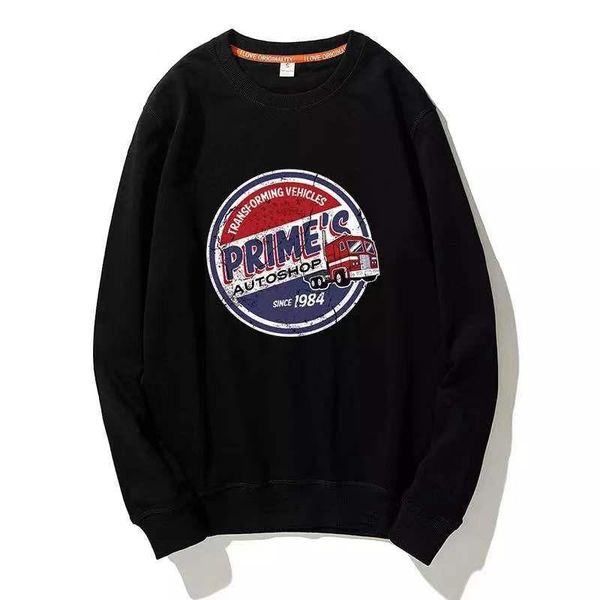 

men's hoodies & sweatshirts 2021 autumn/winter style printed jacket korean hedging casual sports coat, Black