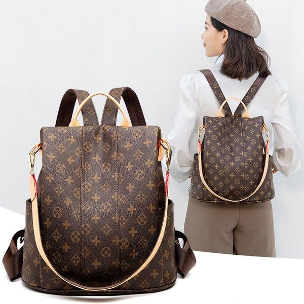

anti-theft dual-use printed easy-to-fit bag 2021 women's and korean summer version backpack of new travel spring casual the pqdsc