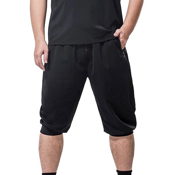 

summer spring men pants 7xl weight 140kg 5xl 6xl calf-length black colors men's