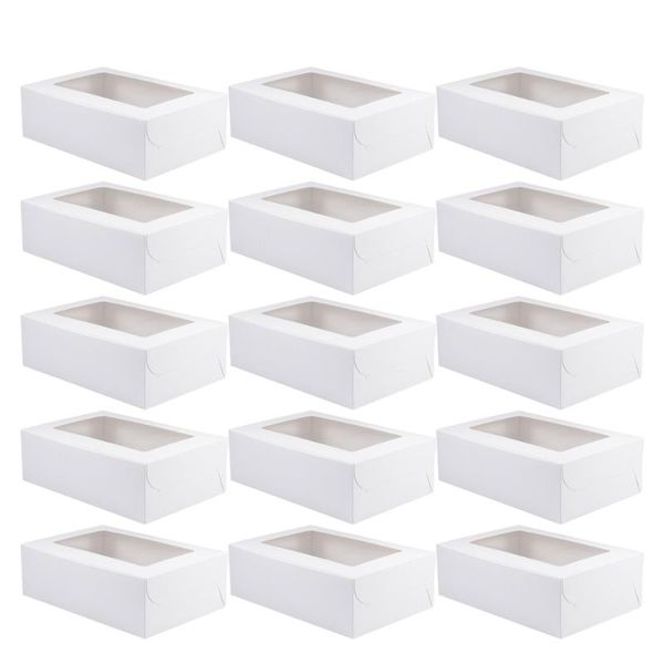 

gift wrap 20pcs paper cake box container six-grid storage muffin dessert