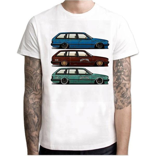 

harajuku cool automotive car turbo e30 e36 e46 t shirt men anime t-shirts tee homme tshirt male camisetas q10 men's, White;black