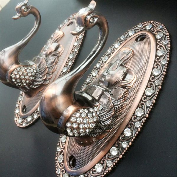 

other home decor luxury 1pair diamante swan curtain hooks anti-rust pothook wall tieback towel hanger coat hat hook accessories