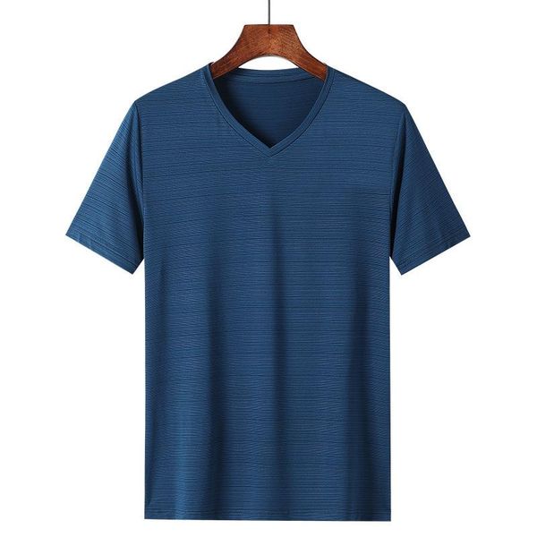

men's t-shirts t-shirt korean casual summer sports short-sleeved v-neck running fitness ice silk quick-drying breathable couple top, White;black