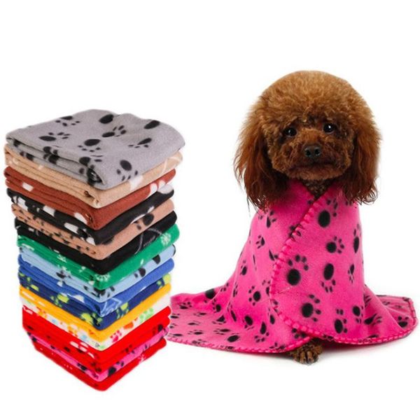 

pet dog bed blanket house mat winter warm nest blankets soft fleece cotton print kennels & pens