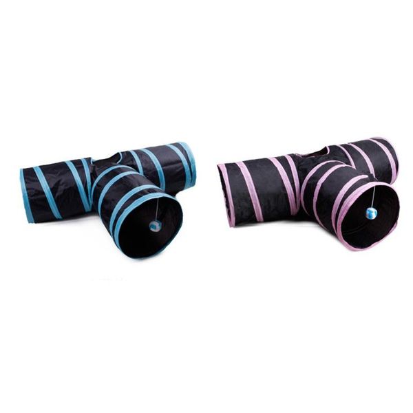 

cat toys pet tunnels collapsible extensible 3 way play toy for rabbits kittens
