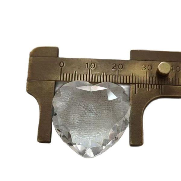 

decorative objects & figurines natural clear quartz crystal heart love stone facet polished as gifts for home decoration