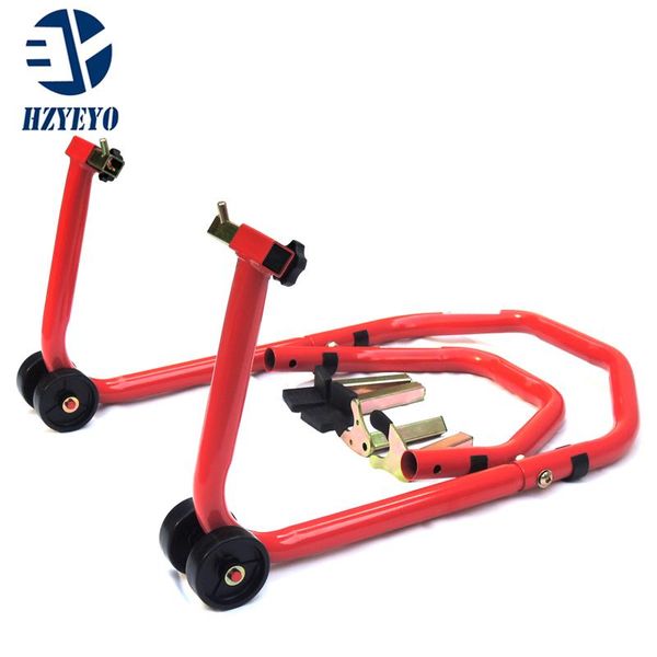 

all in one motorcycle stands swingarm paddock spool hook front and rear wheel lift stand,t-010 other parts