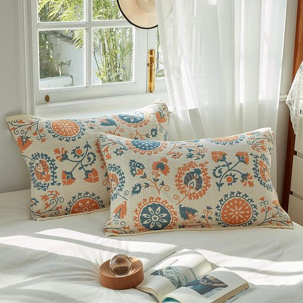 

pillow 2021 pure cotton plus thicker towel four seasons student european style couple 1pc