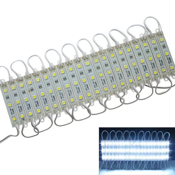 

modules 10pcs smd 3leds led module white/warm white waterproof light advertising lamp dc 12v wholesale