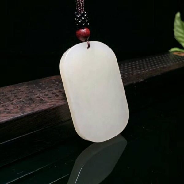 

lockets exquisite hetian jade pendant h2#, Silver