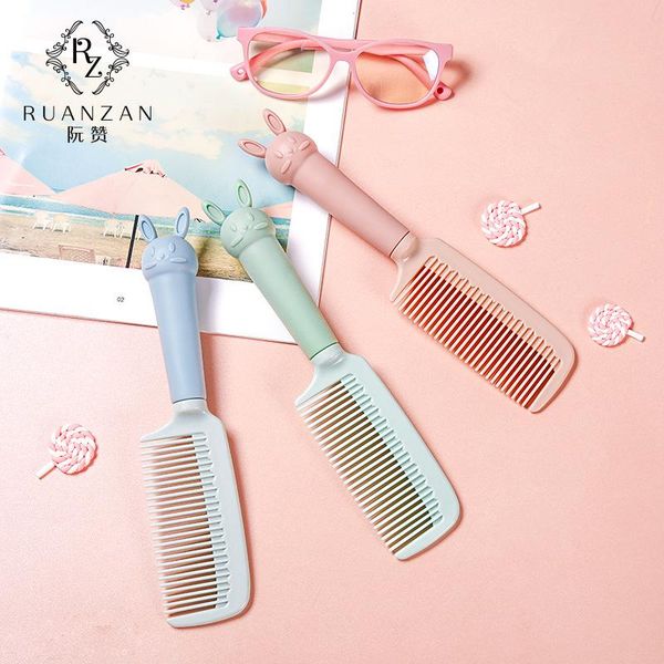 

european and american fashion creative massage comb for children girls cute cartoon anime in stock hair brushes, Silver