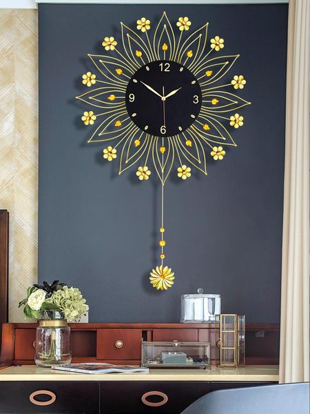 

wall clocks simple modern clock creative living room silent luxury art mechanism bedroom reloj de pared home decoration 60
