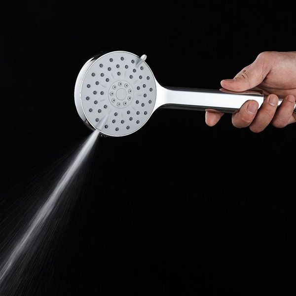 

bathroom shower sets 12cm large panel 5-gear pressurized head one-button water sand spray gun set