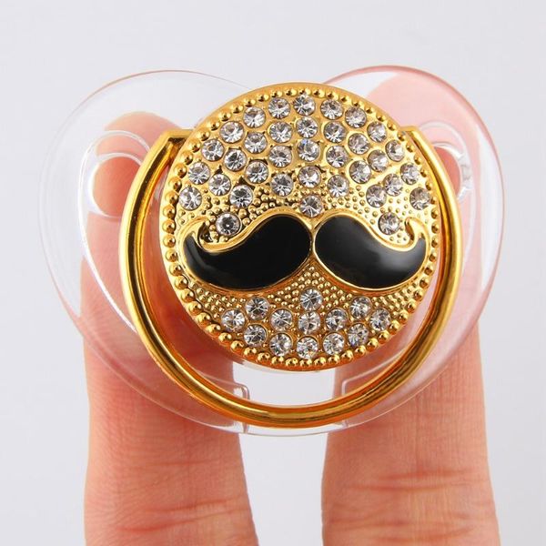 

pacifiers# bpa silicone funny mustache baby pacifier nipple toddler orthodontic soothers teat for gift