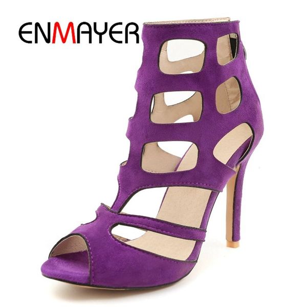 

ladies peep toe wedding faux velvet high heels shoes ankle strap sandals women pumps size 34-46 zyl198, Black