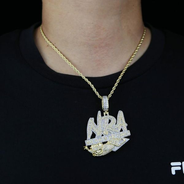 

chains drop ship gold rose plated letter no rats allowed pendant with rope chain long necklace for men hip hop punk jewelry gift, Silver