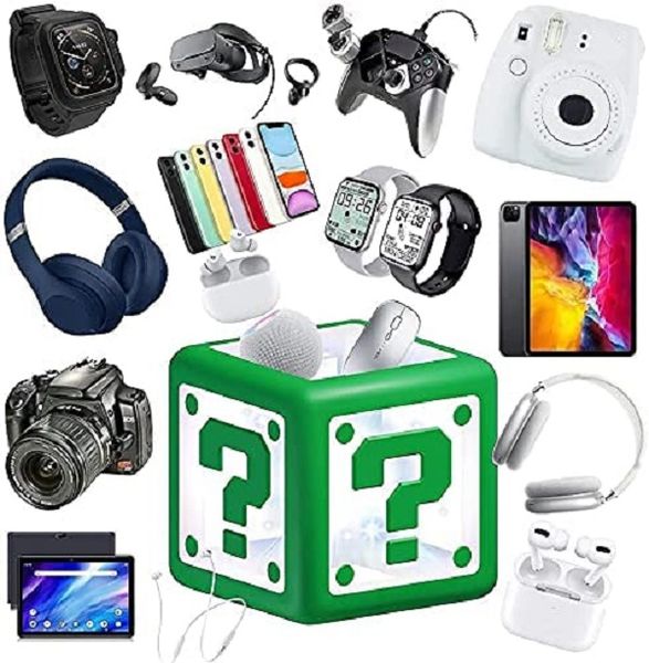 

lucky, mysterious gift box, favors different unpcking experience, you will get one certin electronic product, to meet your challenges of