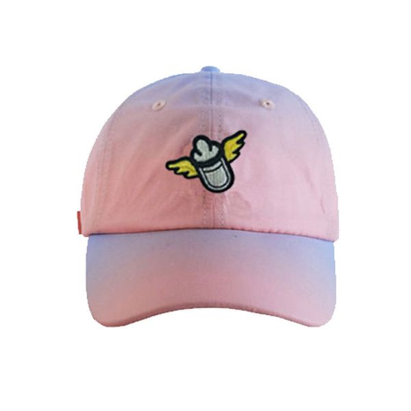 

factory wholesale 50% off spring and summer gradient color parent-child baseball cap beard lips love duck tongue high-end hat factory, Blue;gray