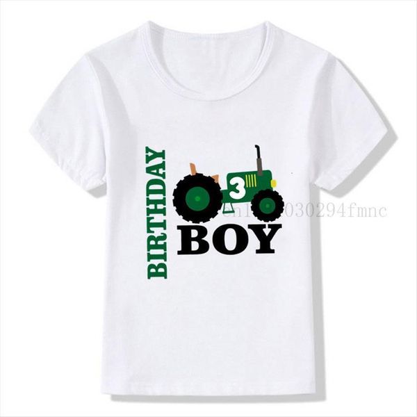 

boys green car 1 9 birthday number print t shirt outfit children boy shirts amp girl funny present, Blue