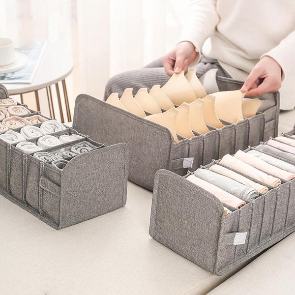 

storage drawers closet organizer underwear box socks bra underpants clothes foldable divider drawer household