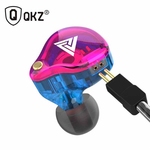 

headphones & earphones original qkz vk4 colorful dd in ear earphone headset hifi bass noise cancelling earbuds with mic replaced cable headp