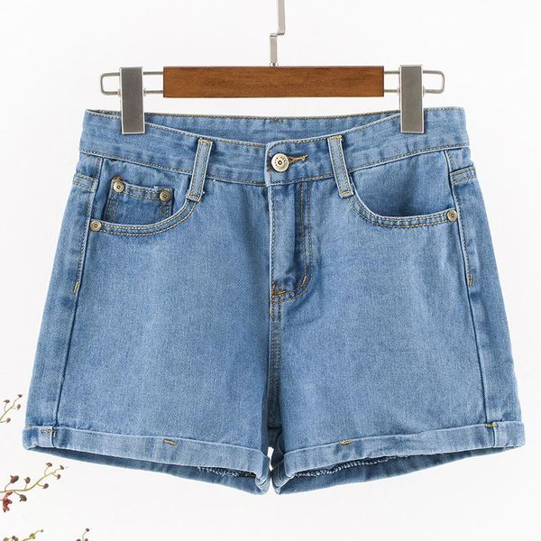 

men's jeans 2021 women's denim shorts fashion casual wild high quality, Blue