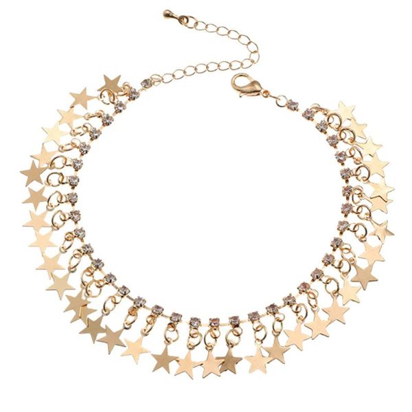 

pendant necklaces 1pc girl foot chain delicate star ankle fashion accessory, Silver
